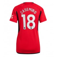 Echipament fotbal Manchester United Casemiro #18 Tricou Acasa 2023-24 pentru femei maneca scurta